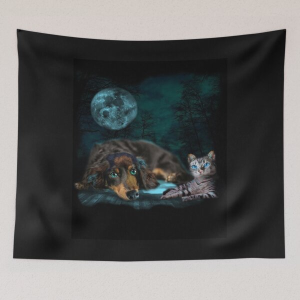 Item preview, Blue Moon and Blue-Eyed Dog and Cat designed and sold by Patricia Brown.