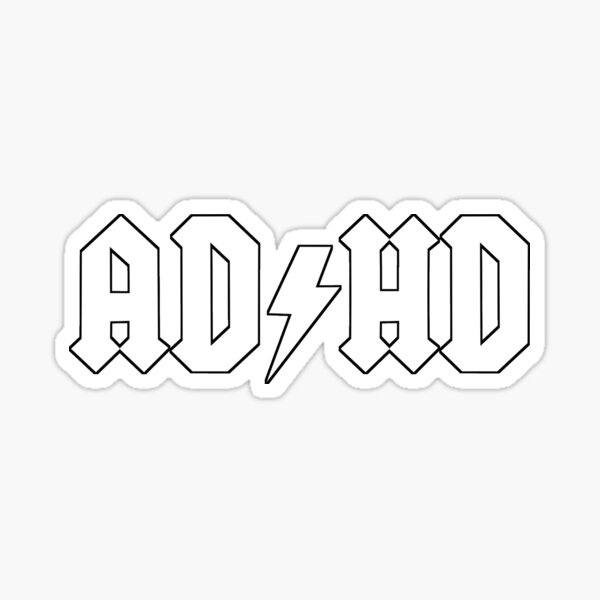 Adhd Acdc Stickers for Sale