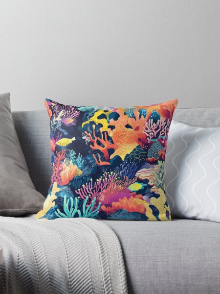 Item preview, colorful coral reefs pattern 9 designed and sold by Ellishya's Art Item.