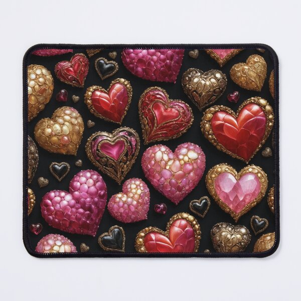 Item preview, Heartpattern pink and red designed and sold by PandorasWelt.