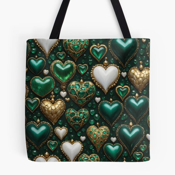 Item preview, Heartpattern green designed and sold by PandorasWelt.