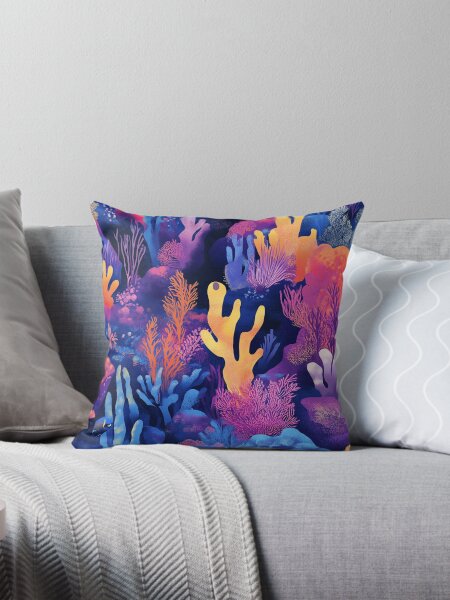Item preview, colorful coral reefs pattern 12 designed and sold by Ellishya's Art Item.