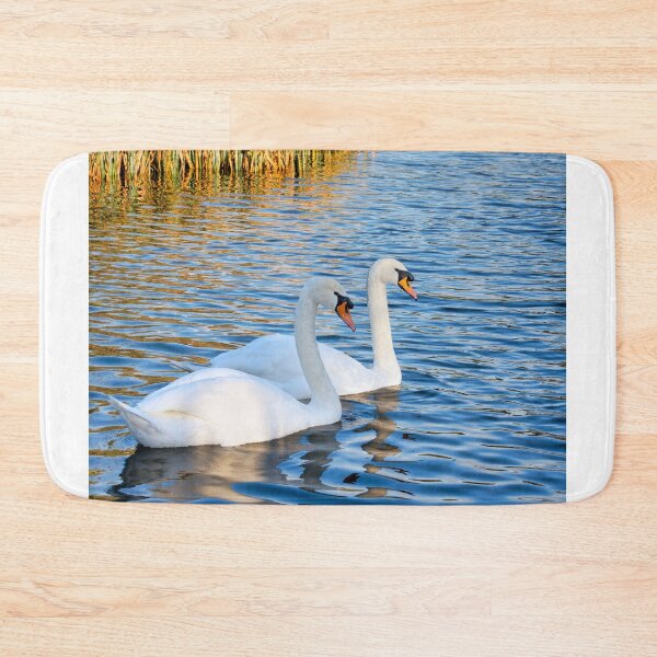 Item preview, Mute Swans in Winter with Water Reflections designed and sold by Dorset Girl.