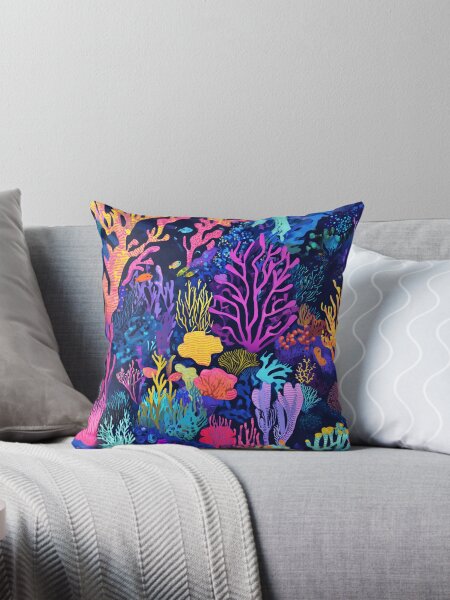 Item preview, colorful coral reefs pattern 13 designed and sold by Ellishya's Art Item.
