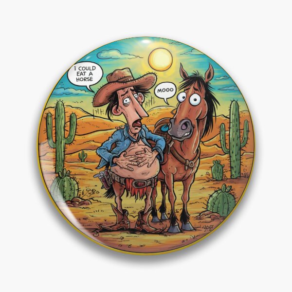 Item preview, Cowboy And Horse Joke  designed and sold by FanaticB.