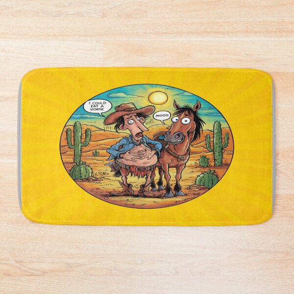 Item preview, Cowboy And Horse Joke  designed and sold by FanaticB.