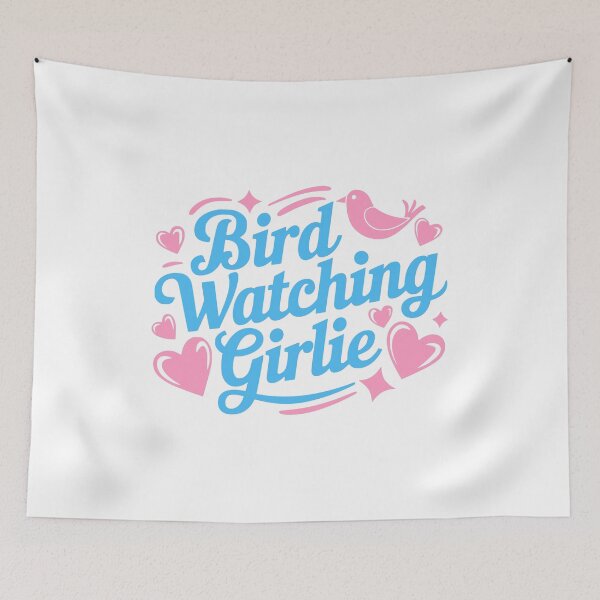 Item preview, Bird Watching Girlie! Pink And Blue Girlie  designed and sold by PMCreative.