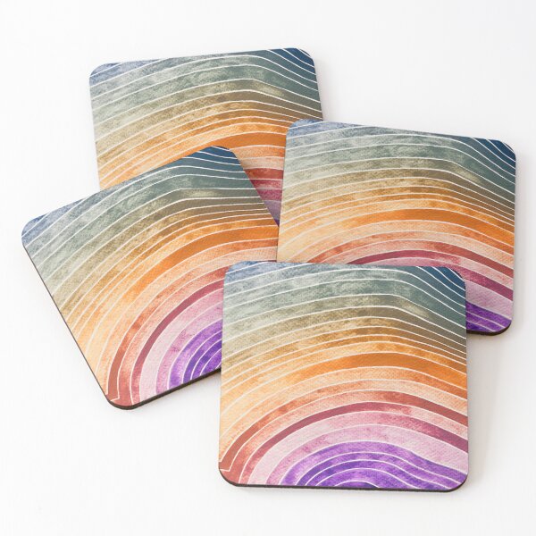 Aperçu de l'œuvre Lignes d'aquarelle, aquarelle ombrée, art de l'aquarelle créée et vendue par ErynRoseStudio.
