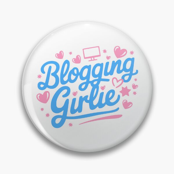 Item preview, Blogging Girlie! Pink And Blue Girl designed and sold by PMCreative.