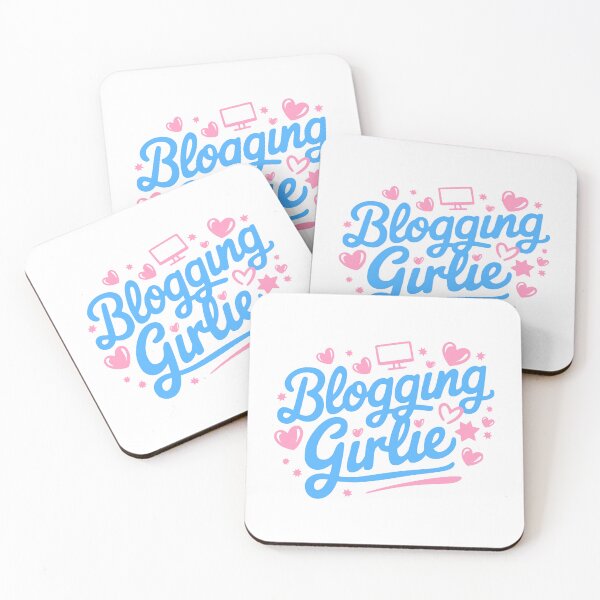 Item preview, Blogging Girlie! Pink And Blue Girl designed and sold by PMCreative.