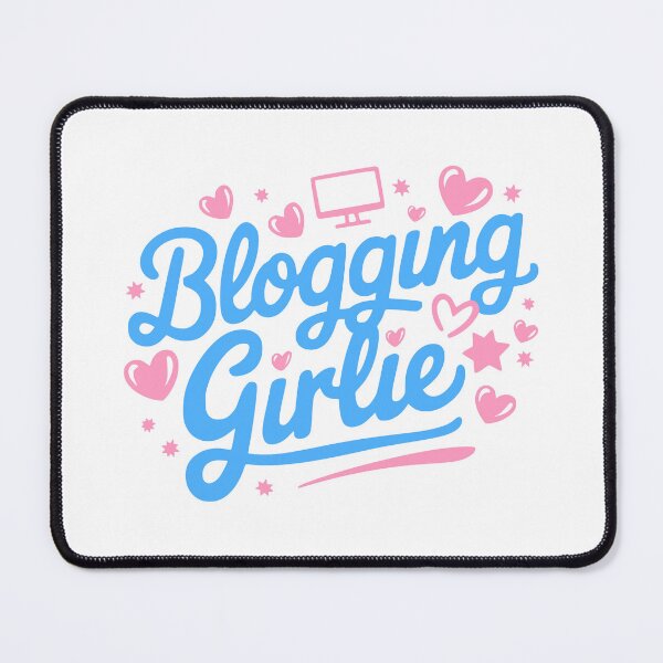 Item preview, Blogging Girlie! Pink And Blue Girl designed and sold by PMCreative.