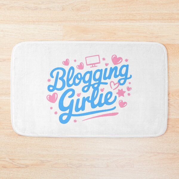 Item preview, Blogging Girlie! Pink And Blue Girl designed and sold by PMCreative.