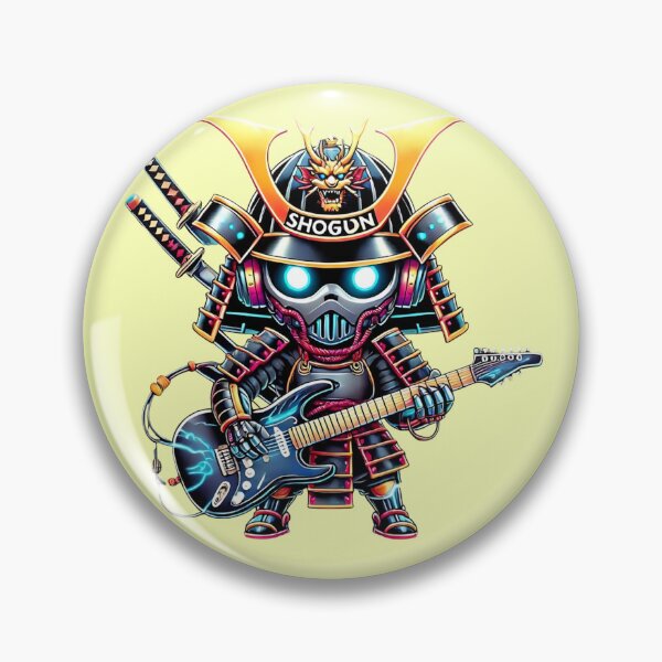 Item preview, Cyber Shogun Rockbot – The Ultimate Warrior of Power and Rebellion - Model 3 designed and sold by NeonBot_Shop.