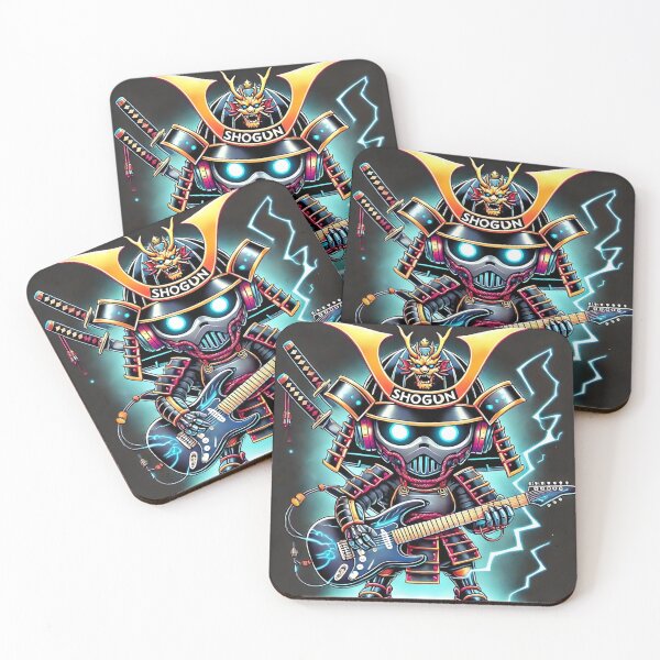 Item preview, Cyber Shogun Rockbot – The Ultimate Warrior of Power and Rebellion - Model 3 designed and sold by NeonBot_Shop.