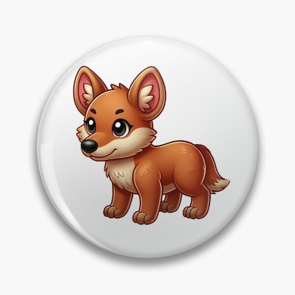 Item preview,  Cute Cartoon Dhole Illustration with Adorable Features designed and sold by cave-canvas.