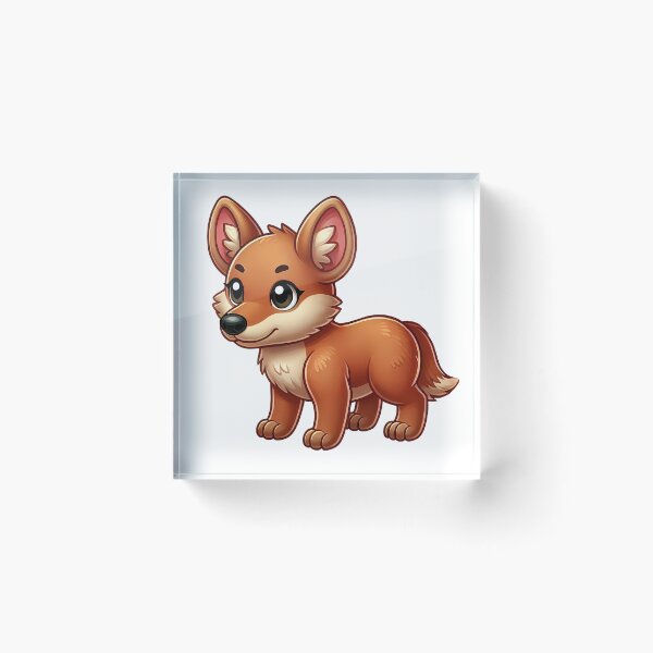 Item preview,  Cute Cartoon Dhole Illustration with Adorable Features designed and sold by cave-canvas.