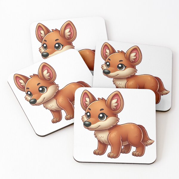 Item preview,  Cute Cartoon Dhole Illustration with Adorable Features designed and sold by cave-canvas.