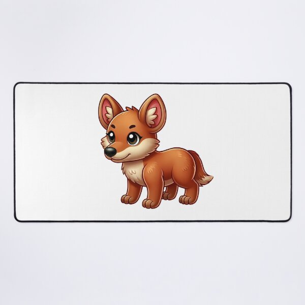 Item preview,  Cute Cartoon Dhole Illustration with Adorable Features designed and sold by cave-canvas.