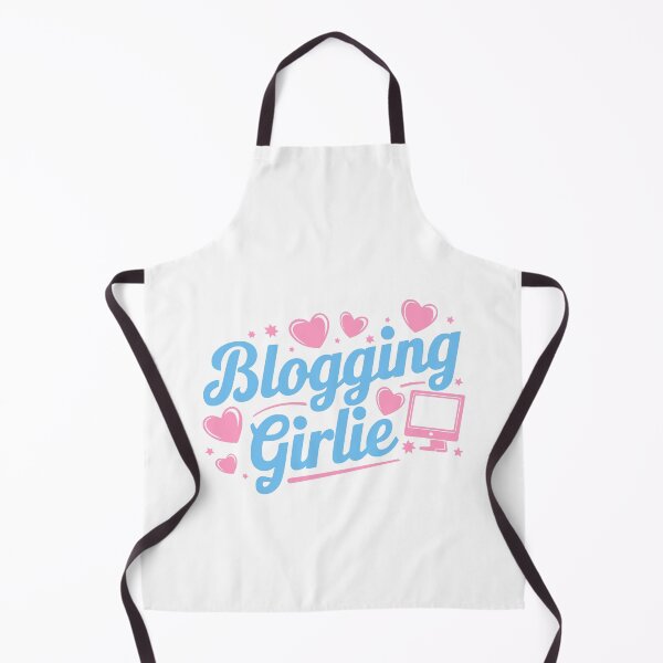 Item preview, Blogging Girlie! Cute Pink And Blue Girl designed and sold by PMCreative.
