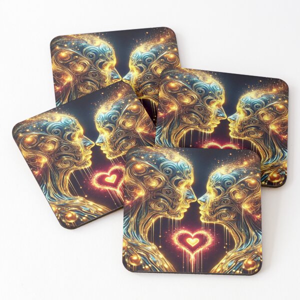 Item preview, Galactic Romance – A Love Story Across Dimensions Trendy Seamless Pattern | Aesthetic Abstract Design for Fashion & Decor designed and sold by Imaginarium of Chaos falcon88 .