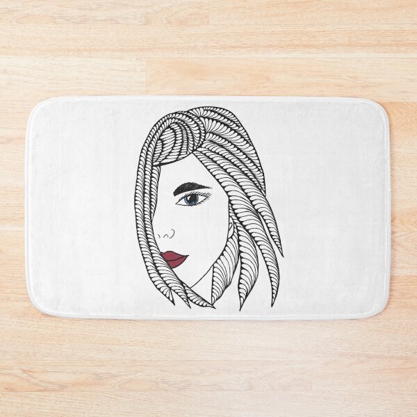 Item preview, Womans face with abstract hair designed and sold by Brownies22.