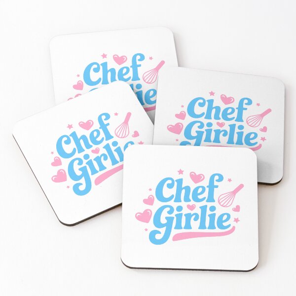 Item preview, Chef Girlie! Pink And Blue Baking Girl designed and sold by PMCreative.