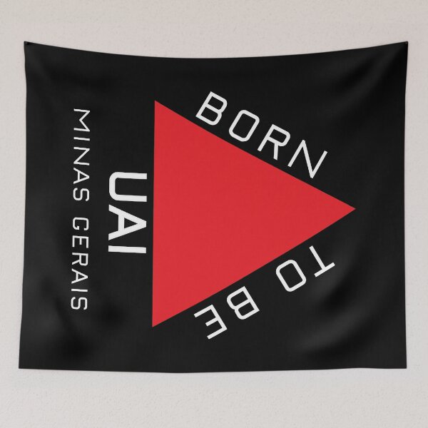 Item preview, Born to be Uai - Minas Gerais state flag - Brazil (on white) designed and sold by Groenendijk.