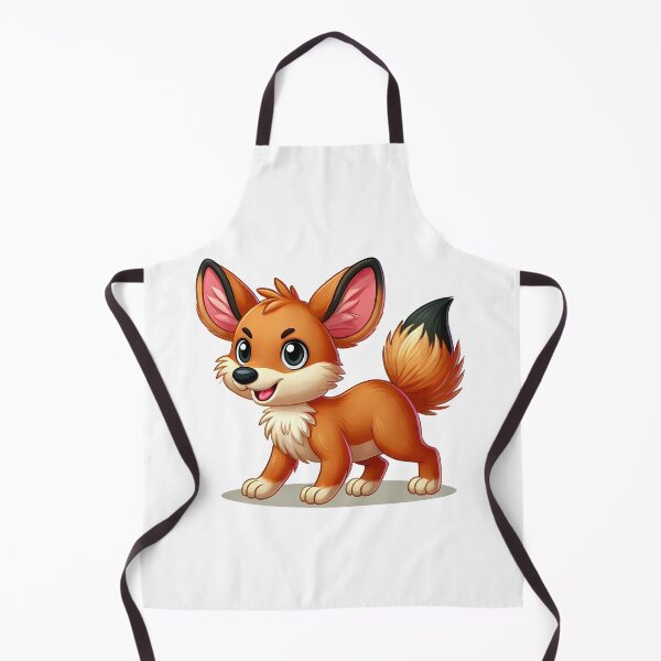 Item preview, Playful Cartoon Dhole Illustration with Big Ears and Fluffy Tail designed and sold by cave-canvas.