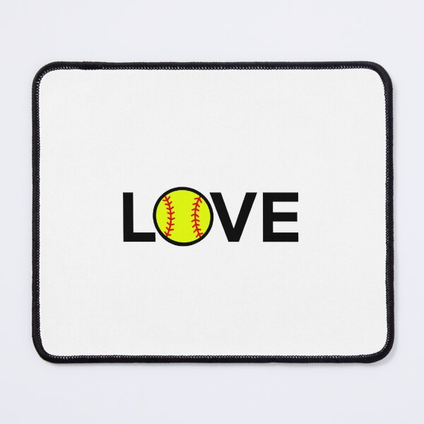 Item preview, LOVE - Softball designed and sold by delmarvastickers.