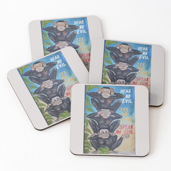 Item preview, The Three Wise Monkeys designed and sold by annenambiro.