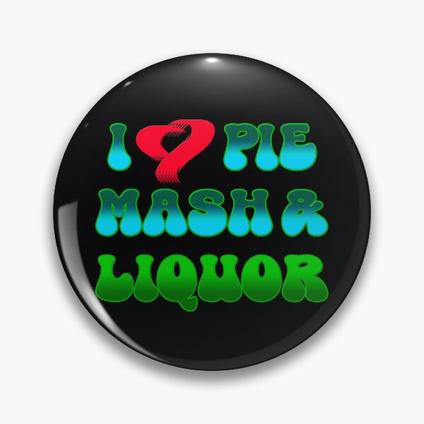 Item preview, I Love Traditional London Pie, Mash & Liquor V10a designed and sold by RetrospectUK.