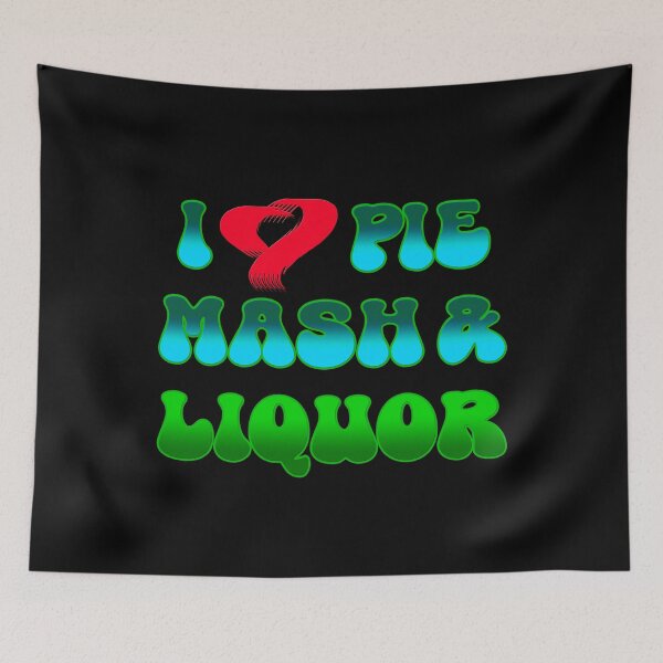 Item preview, I Love Traditional London Pie, Mash & Liquor V10a designed and sold by RetrospectUK.