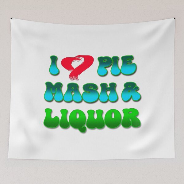 Item preview, I Love Traditional London Pie, Mash & Liquor V10b designed and sold by RetrospectUK.