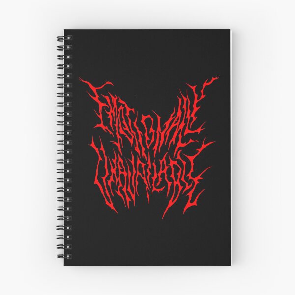 Artikelvorschau, Emotionally Unavailable Metalllogo, rot entworfen und verkauft von qubit.