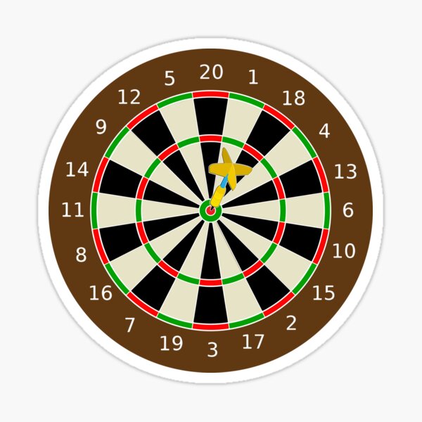 Dartboard Stickers Redbubble