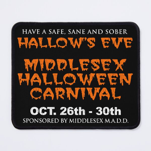 Item preview, Donnie Darko Middlesex Halloween Carnival Sign distressed designed and sold by Power Up Prints.