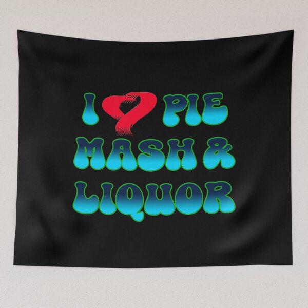 Item preview, I Love Traditional London Pie, Mash & Liquor V11a designed and sold by RetrospectUK.