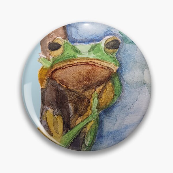 Artikelvorschau, Tropischer Frosch in Aquarell – Wildlife Art entworfen und verkauft von AquaVeris.