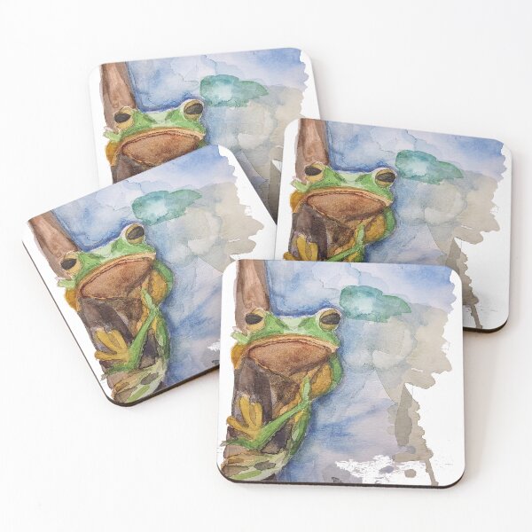 Item preview,  Tropical Frog in Watercolor – Wildlife Art designed and sold by AquaVeris.