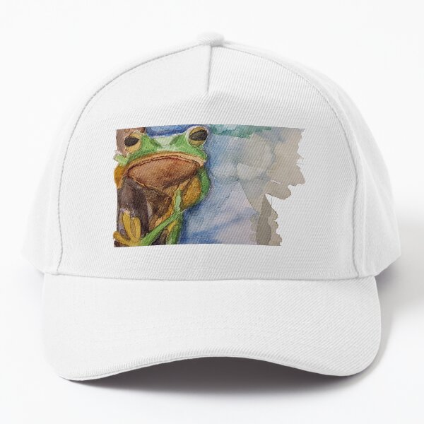 Aperçu de l'œuvre  Grenouille tropicale à l'aquarelle – Art animalier créée et vendue par AquaVeris.