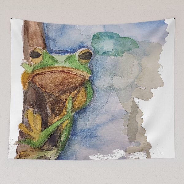 Item preview,  Tropical Frog in Watercolor – Wildlife Art designed and sold by AquaVeris.