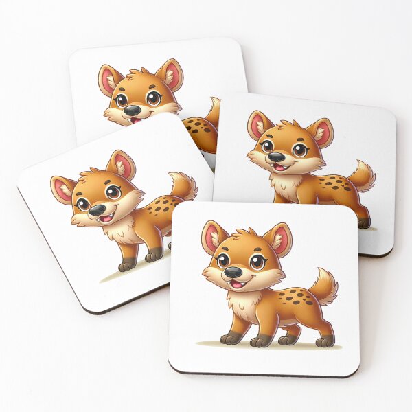 Item preview, Friendly Cartoon Hyena with Spots designed and sold by cave-canvas.