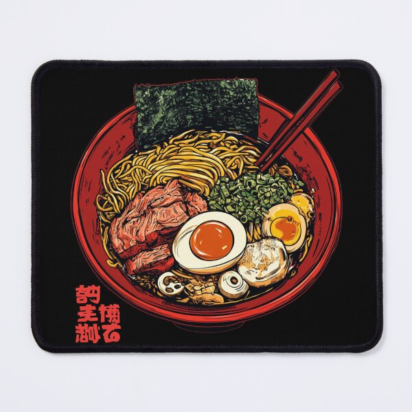 Item preview, Spicy Ramen Noodles Bowl With Eggs and Beef Buldak designed and sold by Nightarcade.