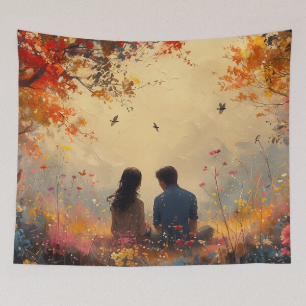 Item preview, Golden Hour Romance: A Love Story in Bloom designed and sold by ArtVibeCo.