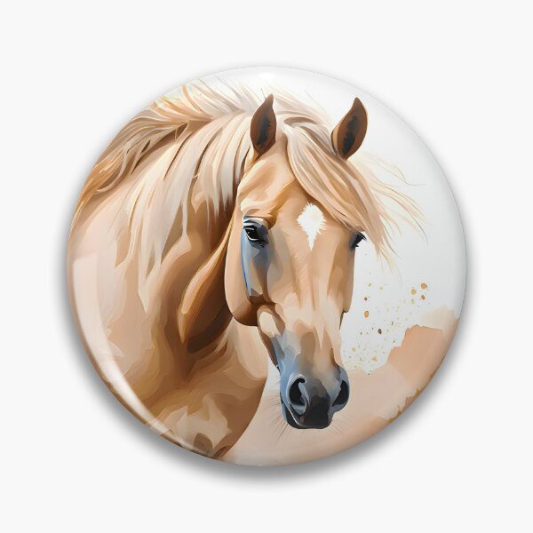 Item preview, Curious Palomino Horse in Watercolor designed and sold by beckyhoneill.