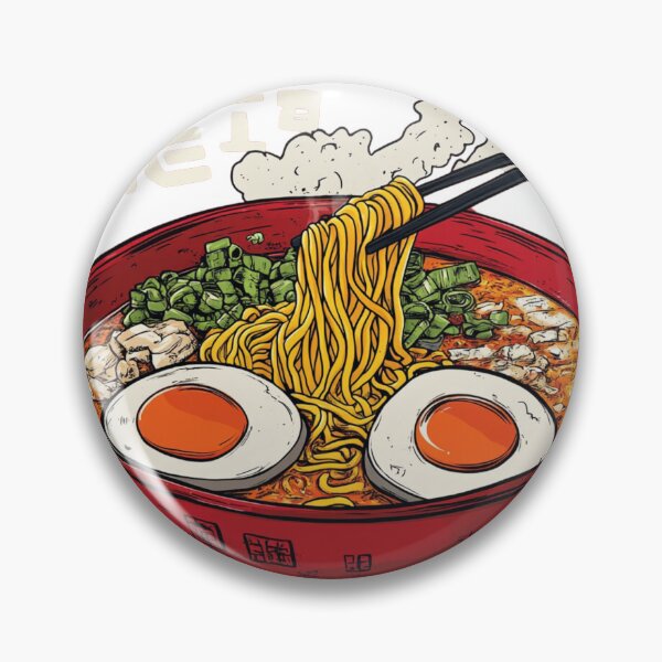 Item preview, Steaming bowl of spicy beef ramen noodles designed and sold by Nightarcade.
