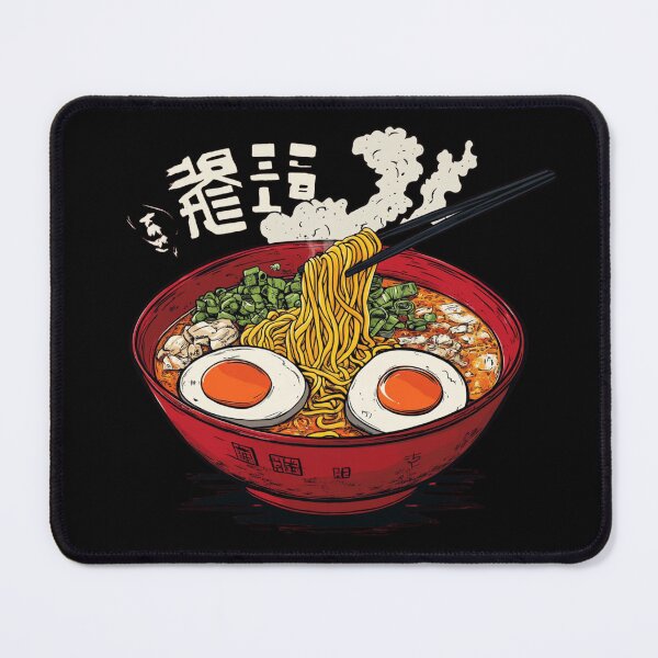 Item preview, Steaming bowl of spicy beef ramen noodles designed and sold by Nightarcade.