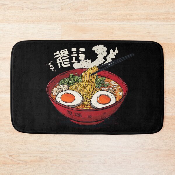 Item preview, Steaming bowl of spicy beef ramen noodles designed and sold by Nightarcade.