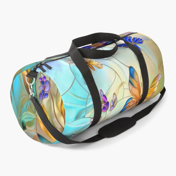 Item preview, Wildflowers and Butterflies Stained Glass designed and sold by MargaretWiktor.
