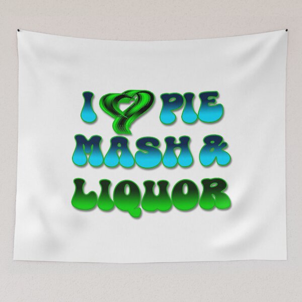 Item preview, I Love Traditional London Pie, Mash & Liquor V14b designed and sold by RetrospectUK.